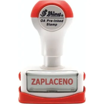 Razítko Hotové předbarvené razítko Shiny NCZ002 s textem ZAPLACENO