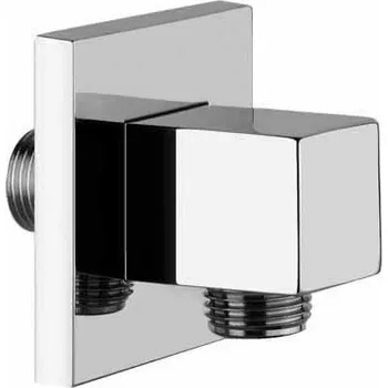 Tyč na sprchový závěs Sanjet Vyústění sprchy hranaté 3x3 cm, mosaz chrom