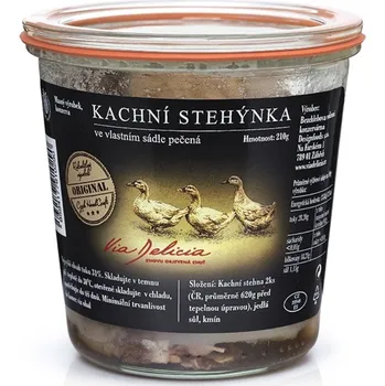 Via Delicia Kachní stehýnka ve vlastním sádle pečená 450 g