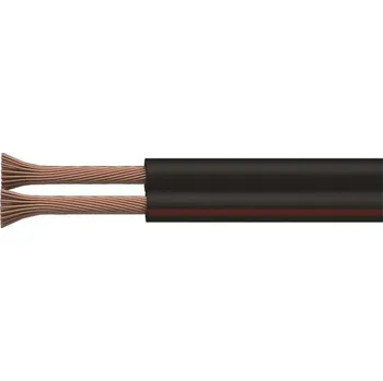 Příslušenství pro LED osvětlení Kabel 12-36V 2x0,75mm2, černý s červenou linkou (max.12A), metráž