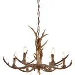 Searchlight 6416-6BR STAG závěsné svítidlo E14 6x7W + STOLNÍ OTOČNÝ VENTILÁTOR BERGEN - NASTAVITELNÝ, BÍLÝ