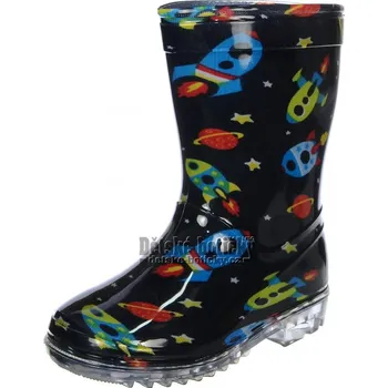 Dívčí holínky Pidilidi PL0083-02 vesmír 24