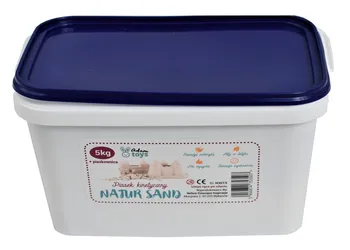 Gadget Adam Toys Natur Sand Kinetický písek přírodní  5 kg + nafukovací pískoviště