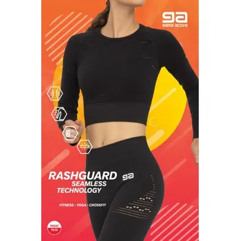Dámský sportovní top RASHGUARD FITNESS GA černá L