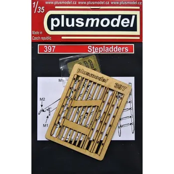 Plastikový model Plusmodel 1/35 Stepladders (laser cut wood)