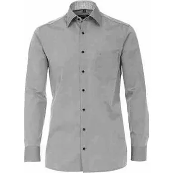 Pánská košile Pánská košile Casa Moda Comfort Fit popelínová stříbrná dlouhý rukáv vel. 48 - 56 (3XL - 7XL) - 54