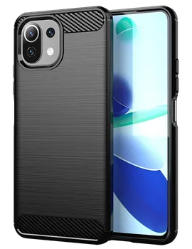 Pouzdro na mobilní telefon Winner Group Carbon pro Xiaomi Mi 11 Lite 5G černé