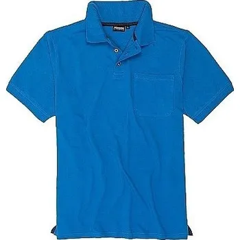 Pánské tričko Pánská polokošile - tričko s límečkem modré Adamo 5XL - 10XL krátký rukáv Adamo - 5XL