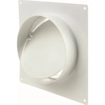 Ventilační potrubí Dalap PVC čtyřhranná příruba se zpětnou klapkou 150 mm