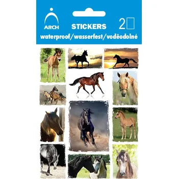 samolepka SAMOLEPKY VODĚODOLNÉ KONĚ 17X24,5CM