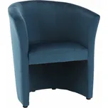 Ergonomické klubové křeslo CUBA, modrá látka Kronos, 120 kg nosnost