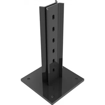 Příslušenství pro plot Podstavec pro sloupek Bekafix profil 70x44 mm k instalaci na podezdívku, antracit, pozinkovaný, poplastovaný