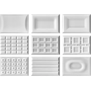 Obklad Cacao W - obkládačka dekor 12x18 bílá Cacao W