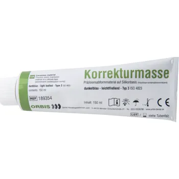 Korekční prostředek ORBIS C-Silikon korekční hmota Typ: korekční hmota lehce tekutá, typ 3, fialová, tuba 150 ml