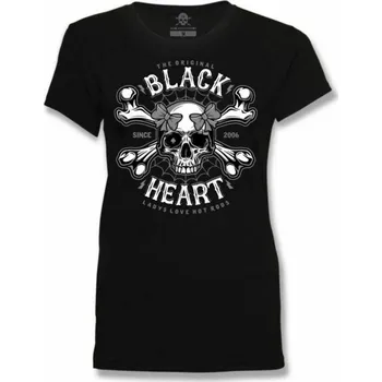 Dámské tričko tričko dámské - DEATH PIN UP - BLACK HEART - 8465 - M