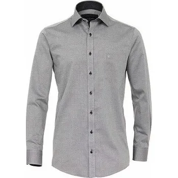 Pánská košile Pánská košile Casa Moda Comfort Fit dlouhý rukáv černá se strukturou vel. 50 - 56 (4LX - 7XL) - 54