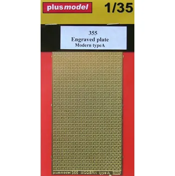 Plastikový model Plusmodel 1/35 Engraved plate - Modern type A (PE set)
