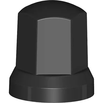 Plechové kolo Krytka matice kola plastová černá vysoká, výška 54,5 mm, velikost matice 32