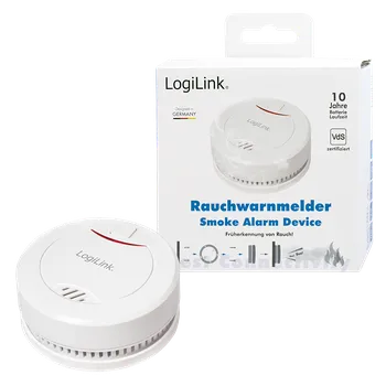 Cizojazyčná kniha &nbsp;LogiLink Detektor kouře se schválením VdS, životnost 10 let, Smoke detector with VdS approval, 10 years lifetime LogiLink