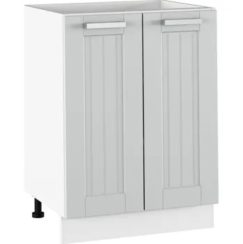 Komoda Spodní skříňka, světlešedá/bílá, JULIA TYP 56