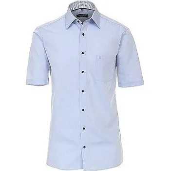 Pánská košile Pánská košile Casa Moda Comfort Fit popelínová modrá krátký rukáv vel. 48 - 56 (3XL - 7XL) - 52