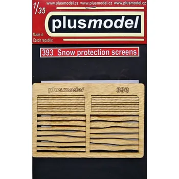 Plastikový model Plusmodel 1/35 Snow protection screens (laser carved wood)