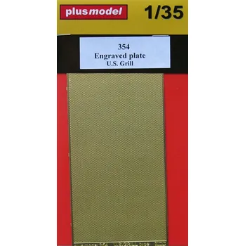 Plastikový model Plusmodel 1/35 Engraved plate - U.S. grill (PE set)