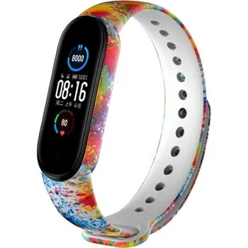Řemínek na hodinky ESES Náramek pro Xiaomi Mi Band 5 Graffiti 