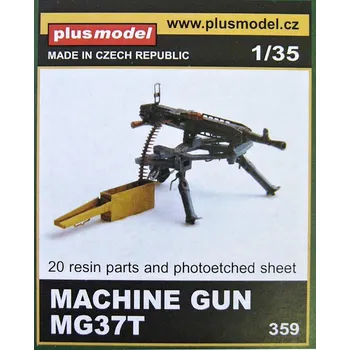 Plastikový model Plusmodel 1/35 Machine Gun MG 37t