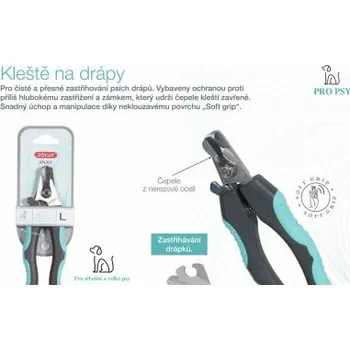 Kosmetika pro psa Kleště na drápy ANAH small, large a puppy pro psy Zolux Velikost: Small