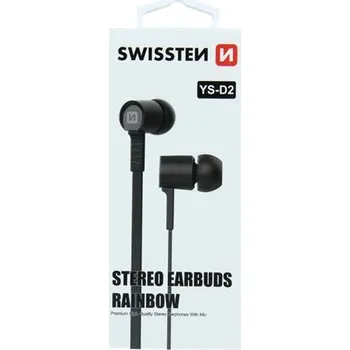 Sluchátka Swissten Sluchátka Earbuds Rainbow Ys-D2 Černé