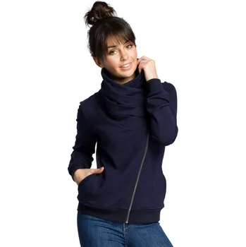 Dámská mikina B071 Mikina na zip - tmavě modrá EU M