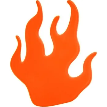 Textilní nažehlovací páska Altima Reflexní samolepky/nálepky plamen barva: oranžová