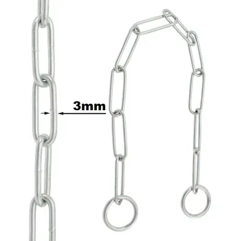 Obojek pro psa Hafani.cz Stahovací obojek jednořadý dlouhé články ø materiálu 3mm délka 40cm