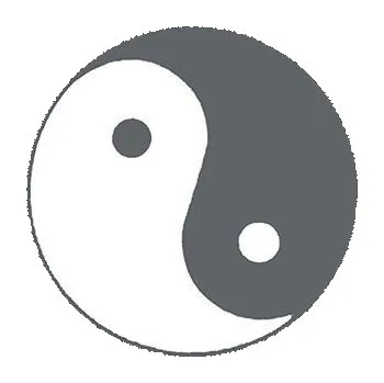 Odstranitelné tetování Symbol Jin a Jang svítící ve tmě - nalepovací tetování