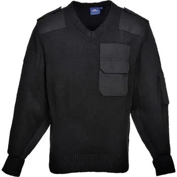 Pánský svetr PORTWEST svetr Bundeswehr pletený s nárameníky Varianta: vel.56-58 (XL) B310-68439