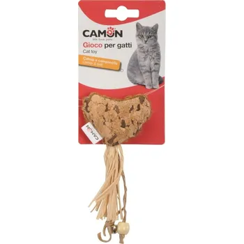 Hračka pro kočku CAMON SRDÍČKO SANTA 1 ks