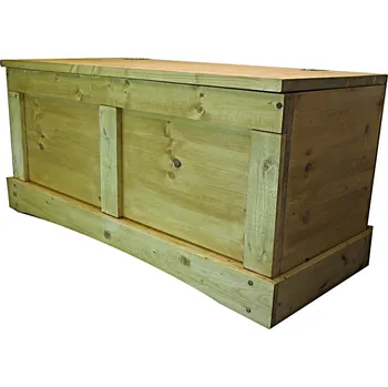Truhla Dřevěná rustikální truhla z masivní borovice