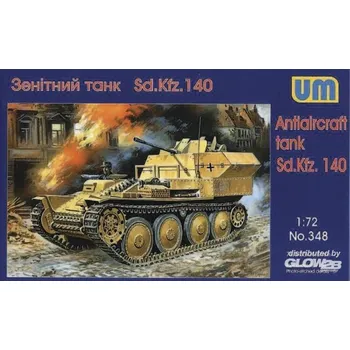 Plastikový model Unimodel 1/72 Sd.Kfz. 140 Antiaircraft Tank