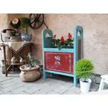 Malované dřevěné kvetináče