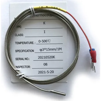 Termočlánek Termočlánek pro 3D tisk typ-K, 3x15mm 50cm