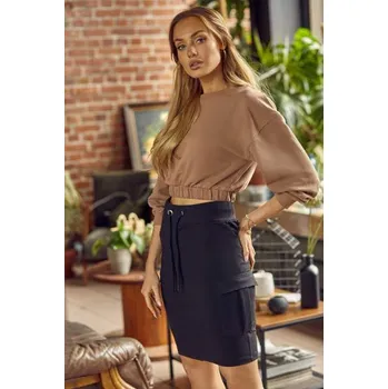 Dámská sukně Latynka 2604 sukně bavlna barva: šedá, Velikost: S/M