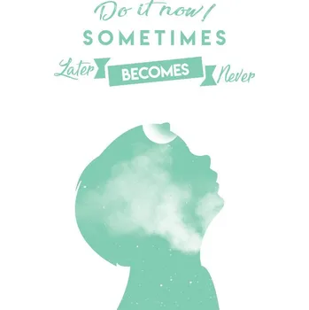 Plakát Plakát, Obraz - Do it now - Blue