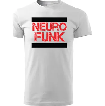 Pánské tričko Tričko Neurofunk Old Stripes pánské Velikost: 4XL, Barva: Bílá - Design 3