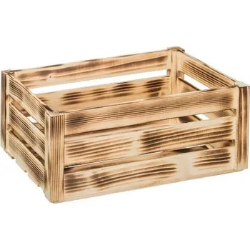 Úložný box Opálená bedýnka ve vintage stylu