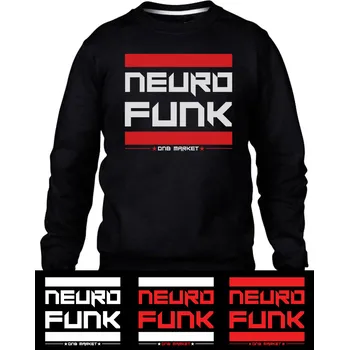 Pánská mikina Neurofunk mikina pánská bez kapuce "Stripes" Velikost: M, Barva: Černá