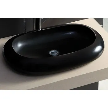 Umyvadlo NOIR LARGE - keramické designové umyvadlo 640x400x110mm (bss2142