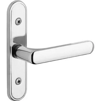 Dveřní kování Klika a štít balkonový EXCLUSIVE ROSTEX - chrom