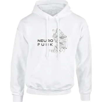 Pánská mikina Pánská mikina s kapucí NEUROFUNK Signal Velikost: M, Barva: Bílá