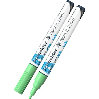 Schneider Schneider, 310, akrylový popisovač, mix barev, 1 ks Barva: Pastelově zelená